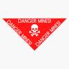 Danger Mines - English Warning Sign Vinyl Sticker Waterproof Bumper Sticker Laptop Window 5" view 1