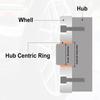 Taimmach 2pcs OD 66.6mm to ID 57.1mm Aluminium Alloy Car Hub Centric Rings Wheel Bore Center Spacer view 3