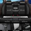 JIAMAOXIN Car Seat Covers for Kia Rio 2013-2024 2025 2026, Full Set 5 Seats Faux Leather Seat Cover Car Cushion Protector Compatible Airbag (5 Seat Set, Black) view 2