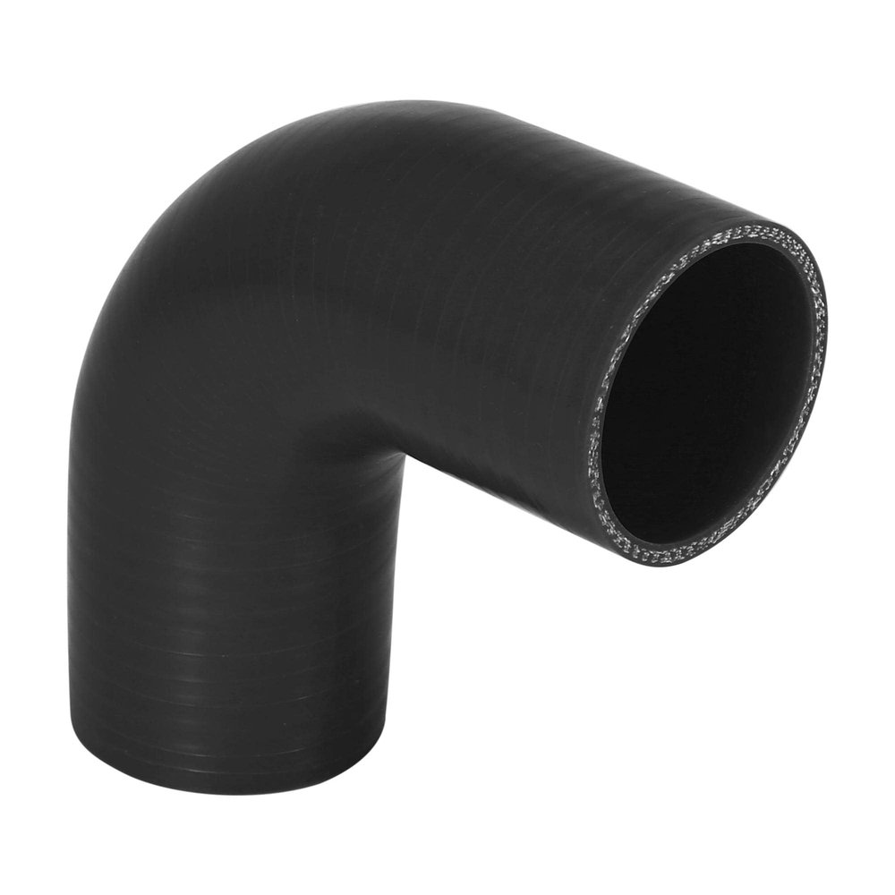 Karlass 51mm 2 ID 90 Degree Hose Elbow Silicone Reducer Hose Turbo Silicone Hose Coupler Intercooler Tube Black for Car Intercooler Intake Piping