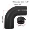 Karlass 51mm 2 ID 90 Degree Hose Elbow Silicone Reducer Hose Turbo Silicone Hose Coupler Intercooler Tube Black for Car Intercooler Intake Piping view 2