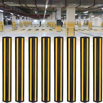 Rusopobe Reflective Corner Guard Wall Corner Protector Guards - Protect Car Edge and Door from Damage, for Parking Lots and Warehouse Pillars(8pcs,80cm)