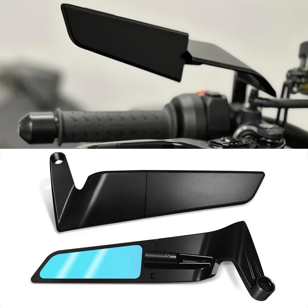 For 790 Duke 2018-2022 890 DUKE R 2021-2022 New Motorcycle Accessories Mirrors Black Wind Wing 360 Adjustable Rotating Rearview Mirror