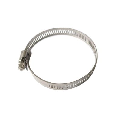 LeosHi Motorcycle Accessories Hose Clamps 304 Stainless Steel Hose Clips Clip Clasp Metal Fastener Worm Drive Durable Anti-Oxidation (Size : 59-82mm Silver 304)