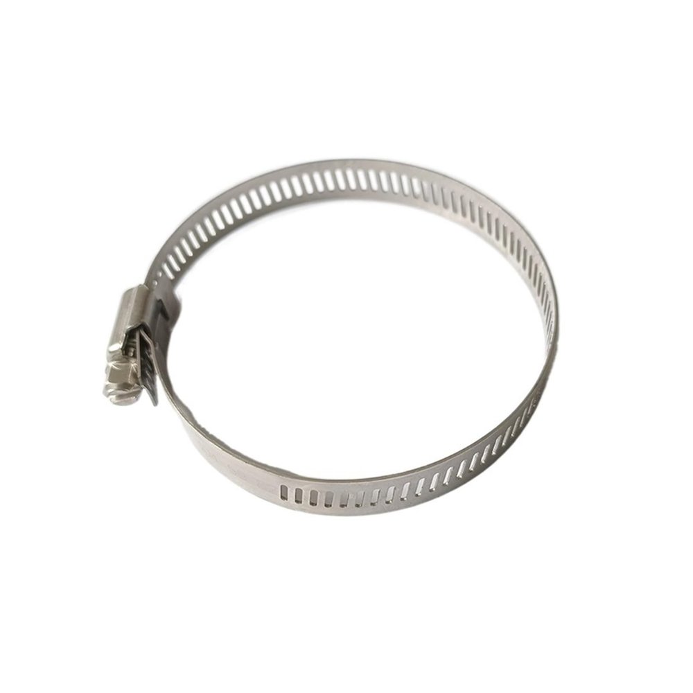 LeosHi Motorcycle Accessories Hose Clamps 304 Stainless Steel Hose Clips Clip Clasp Metal Fastener Worm Drive Durable Anti-Oxidation (Size : 59-82mm Silver 304)