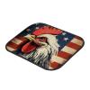 Set of 4 Anti-Slip Retro Universal Fit Car Floor Mats Protector for SUV Truck Sedans American Flag Cock Car Floor Mats for Man Women Anti Stain Decorate Auto Carpet view 3