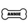 Annie Dog Name Sticker - Waterproof Vinyl Decal for Car Bumper, Laptop, Water Bottle, Wall, and Window, Size - 3'' Longer Side view 1
