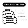 Annie Dog Name Sticker - Waterproof Vinyl Decal for Car Bumper, Laptop, Water Bottle, Wall, and Window, Size - 3'' Longer Side view 4