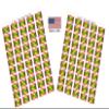 100 Grenada Flag Stickers, Two Sheets of 50, 1.5" x 1" Made in America Self Adhesive Country Flag Scrapbook Stickers, Two Sheets of 50, 100 Sticker Decal Flags view 1