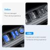 BoxCheer 10PCS Window Lift Panel Button Frame Cover for Honda Accord 2023 2022 2021 2020 2019 2018 Aluminum Alloy Car Door Armrest Button Cap Without AUTO Button Trim Accessories - Blue view 2