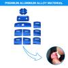 BoxCheer 10PCS Window Lift Panel Button Frame Cover for Honda Accord 2023 2022 2021 2020 2019 2018 Aluminum Alloy Car Door Armrest Button Cap Without AUTO Button Trim Accessories - Blue view 4