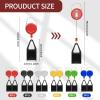 36-Piece Assorted Colour Retractable Leash Clip Keychain with Classic Lighter Cover and Single Clip for Convenience - White, Black, Red, Blue, Yellow, Green view 2