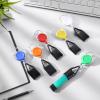 36-Piece Assorted Colour Retractable Leash Clip Keychain with Classic Lighter Cover and Single Clip for Convenience - White, Black, Red, Blue, Yellow, Green view 4