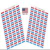 100 Luxembourg Flag Stickers, Two Sheets of 50, 1.5" x 1" Made in America Self Adhesive Country Flag Scrapbook Stickers, Two Sheets of 50, 100 Sticker Decal Flags view 1