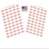 100 Norlthern Ireland Flag Stickers, Two Sheets of 50, 1.5" x 1" Made in America Self Adhesive Country Flag Scrapbook Stickers, Two Sheets of 50, 100 Sticker Decal Flags view 1