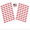 100 Singapore Flag Stickers, Two Sheets of 50, 1.5" x 1" Made in America Self Adhesive Country Flag Scrapbook Stickers, Two Sheets of 50, 100 Sticker Decal Flags view 1