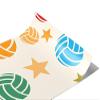 Rwraps Volleyball Rainbow Volleyballs Matte Vinyl Film Wrap 59in x 30ft Vinyl Vehicle Car Film Sheet Roll view 1