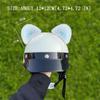 1 Pair Cute Bear Ears for Helmet Plush Helmet Bear Ears Helmet Horns Helmet Accessory for Ski Motorcycle Helmet Sky Blue view 2