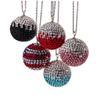 FAVOMOTO Rhinestone Car Hanging Pendant Creative Ball Auto Interior Ornament Red Gradient Design for Car Decor for Friends and Family view 1