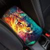 Modysero Cool Print Dustyproof Univerasl Fit and Soft Car Armrest Pad Aesthetics Leopard Armrest Cover Interior Decoration for Cars Truck SUV Sedan view 1