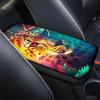Modysero Cool Print Dustyproof Univerasl Fit and Soft Car Armrest Pad Aesthetics Leopard Armrest Cover Interior Decoration for Cars Truck SUV Sedan view 3