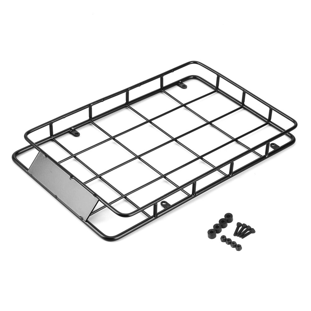 BrewJa 2 Size Metal Camel Cup Luggage Carrier Roof Rack for Axial SCX10 Traxxas TRX4 RC4WD D90 1/10 RC Crawler Car Upgrade Parts (Color : 230x147mm)
