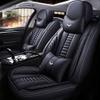 Niscarda for Honda Civic Front Seat Covers 2007, Universal Fit Anti-Slip Seat Protector with 2 * Headrest & 2 * Back Pillow (Black, Front Pair) view 1