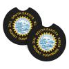 Flag of South Dakota 2 Pcs Premium Cup Holder Inserts Elevate in-Car Experience view 1