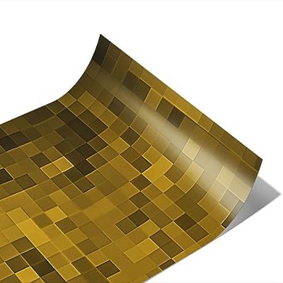 Rwraps Yellow Pixel Trombone Player Matte Vinyl Film Wrap 59in x 27ft Vinyl Vehicle Car Film Sheet Roll