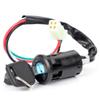 ihreesy 4 Wire Ignition Switch,4 Pin Ignition Key Switch Universal Ignition Switch Lock Set with 2 Keys for ATV Motorcycle view 1