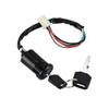 ihreesy 4 Wire Ignition Switch,4 Pin Ignition Key Switch Universal Ignition Switch Lock Set with 2 Keys for ATV Motorcycle view 2