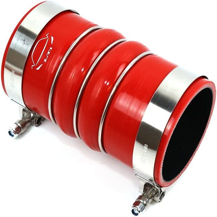 TMKOOL Heavy Duty Silicone Hose Boot Kit 4-Ply Reinforced High Temperature 2.25" ID Charger Air Cooler CAC Hose 6" Length With T Bolt Clamp (2.25", RED)