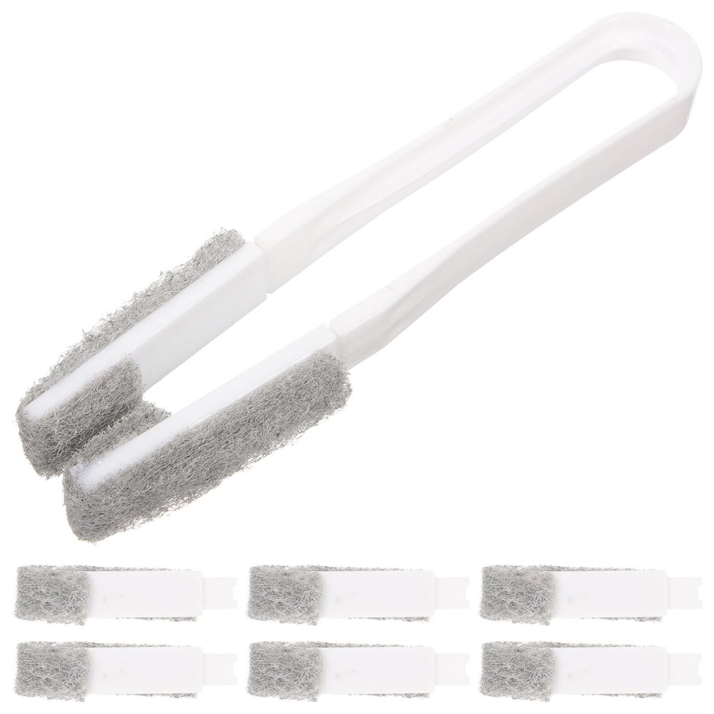 Healvian 1set Portable Blind Cleaner with Replaceable Brush Head Compact Shutter Cleaning Tool for Vents and Blinds Easy to Use and Store Multi-use for Home and Auto Cleaning