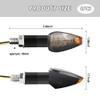 4PCS Motorcycle Turn Signals - 14LED 12V Bright Amber Lamp Motorcycle Blinkers - Front/Rear Universal MMotorcycle Turn Signal Light Compatible with Yamaha Kawasaki Honda view 2