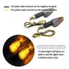 4PCS Motorcycle Turn Signals - 14LED 12V Bright Amber Lamp Motorcycle Blinkers - Front/Rear Universal MMotorcycle Turn Signal Light Compatible with Yamaha Kawasaki Honda view 4
