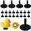 20Pcs Duck Plug - Rubber Duck Mount,Flock Locker Rubber Duck Holder for Jeep Dash and Fixed Display,Gift for Jeep Lover Includes Double Sided Stickers Inside (20PCS) view 1