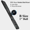 BRCOVAN 1'' Ball Fish Finder Mount, Aluminum Alloy Universal Marine Electronic Plate, Fit for RAM Mounts B Size 1 Inch Ball Double Socket Arm, Fit for Garmin, Lowrance, Humminbird, Raymarine and More view 3