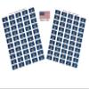 100 Michigan Flag Stickers; 1.5" x 1" Made in America Self Adhesive State Flag Scrapbook Stickers, Two Sheets of 50, 100 Sticker Decal Flags view 1