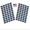 100 Indiana Flag Stickers; 1.5" x 1" Made in America Self Adhesive State Flag Scrapbook Stickers, Two Sheets of 50, 100 Sticker Decal Flags view 1