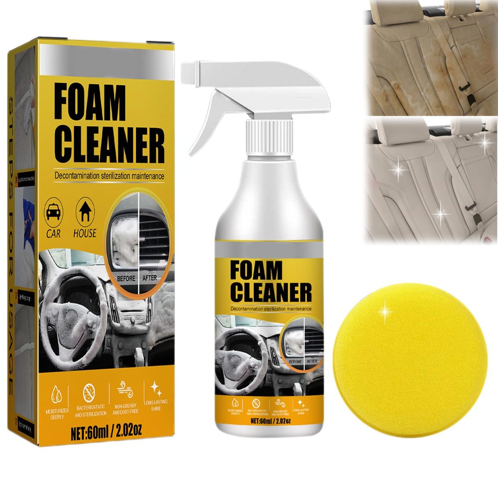 LJXWRF Car Interior Foam Refinisher Cleaner, All Around Master Foam Cleaner, Multifunctional Car Foam Cleaner, Foam Cleaner All Purpose, Foam Cleaner for Car (1Pc)
