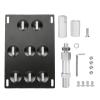 Tow Hook License Plate Mount, Car Front Bumper Tow Hook License Plate Mount Bracket 8 Holes Adjustable Holder view 1