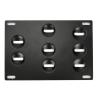 Tow Hook License Plate Mount, Car Front Bumper Tow Hook License Plate Mount Bracket 8 Holes Adjustable Holder view 4