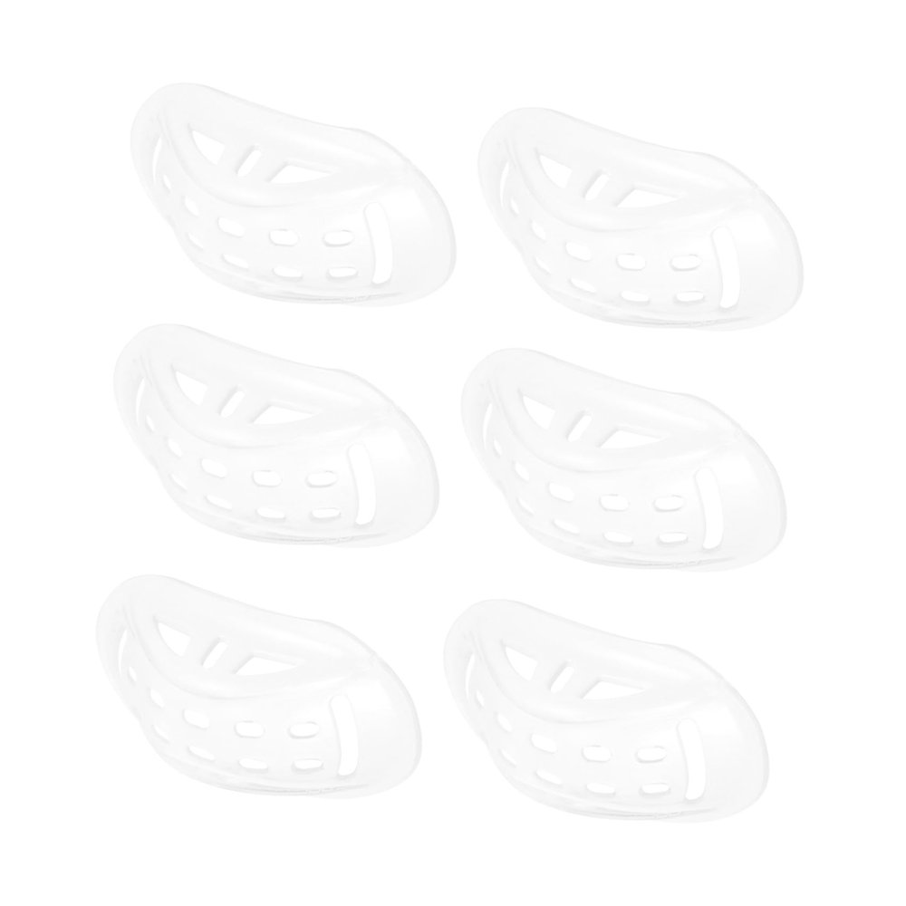 Kisangel 6pcs Chin Pad Accessories Chin Strap Cup Chin Strap for Hard Hat Helmet Chin Cup Padding Chin Strap Cushion Chin Cushion Chin Strap Pad Protective Chin Pad Chin Pads Transparent Pp