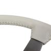 Reproduction Steering Wheel - White Leather W/Satin Spokes For 1977 C3 Corvette view 4