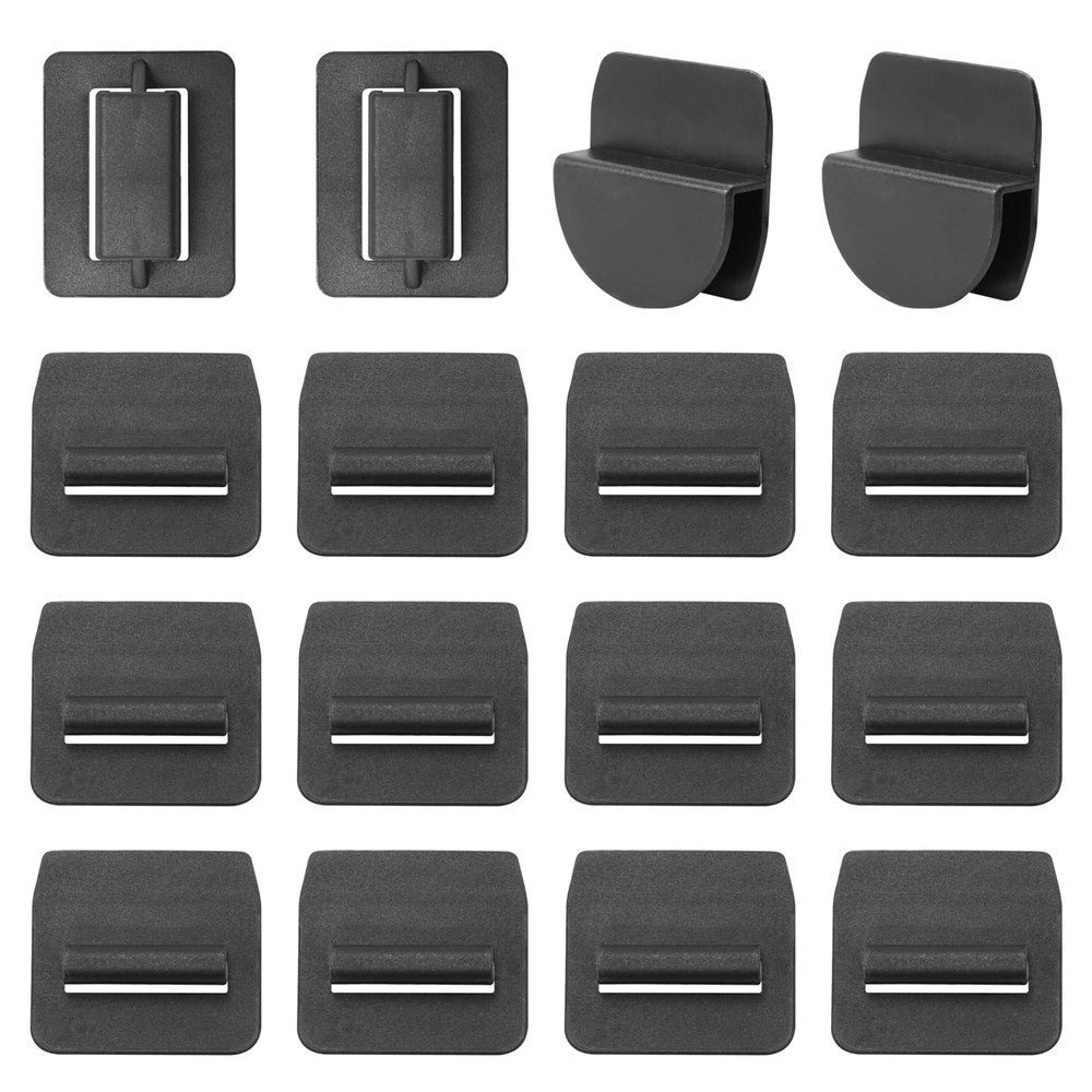 Jaronx Compatible with Tesla Sunshade Clips 16PCS Roof Sunshade Sun Roof Shade Insert Clips for Tesla Model 3/Y (2017-2025), Molde S/X (2012-2025)