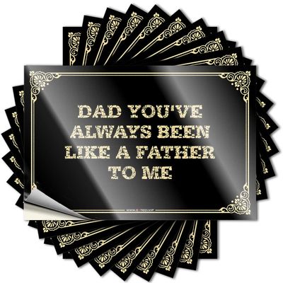 Funny Bumper Stickers for Adults Dad You've Always Been Like A Father to Me Stickers Car Stickers Funny Bumper Stickers (Color : Colour, Size : 6X9CM)