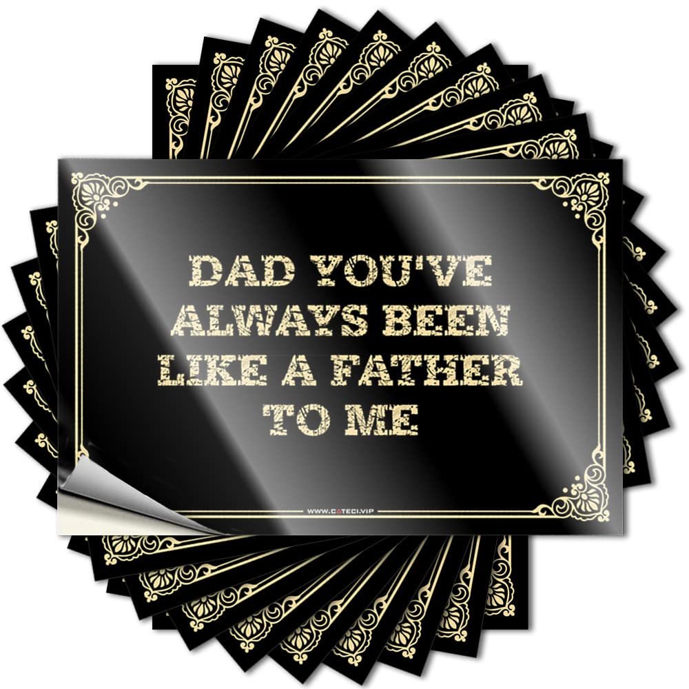 Funny Bumper Stickers for Adults Dad You've Always Been Like A Father to Me Stickers Car Stickers Funny Bumper Stickers (Color : Colour, Size : 6X9CM)