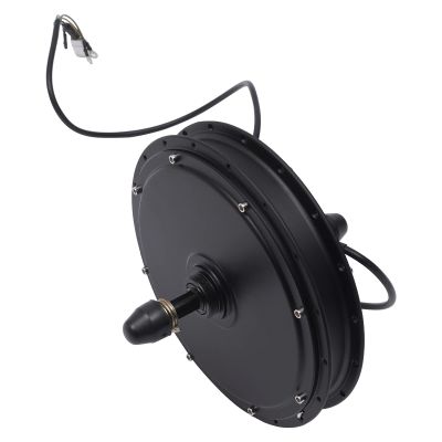 BANLICALI Rear Wheel Hub Motor 48V 1000W Aluminium Alloy E-Bike Mid Drive Motor with Disc Brake, Brushless Gearless, 460RMP 50N.M, for Rear Wheels of Bicycles with Dropouts of 5.31", Black