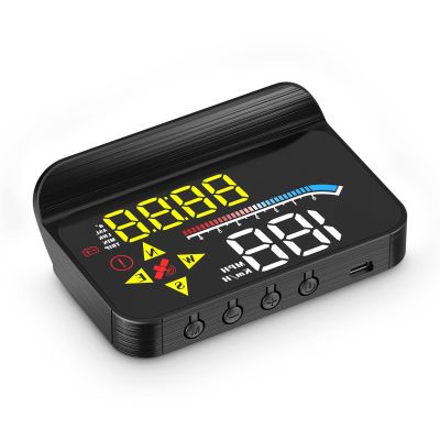 Liiiyuan HUD M17,Heads up display OBD2 and GPS Dual System Speedometer for Car, Digital Speedometer with Speed, Travel Direction, and Overspeed Alarm, Fatigue Driving AlarmSuitable for All car