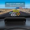 Liiiyuan HUD M17,Heads up display OBD2 and GPS Dual System Speedometer for Car, Digital Speedometer with Speed, Travel Direction, and Overspeed Alarm, Fatigue Driving AlarmSuitable for All car view 2